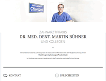 Tablet Screenshot of dr-buehner.com